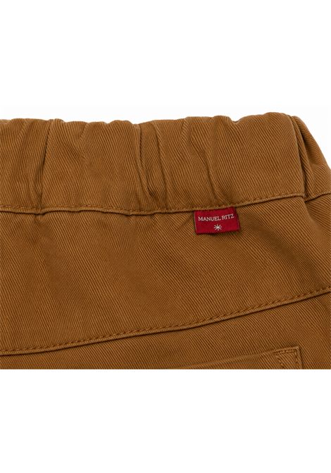 Pantaloni con vita elasticizzata MANUEL RITZ | MR4532CASTAGNO
